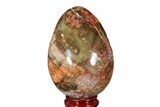Colorful, Polished Petrified Wood Egg - Madagascar #172531-1